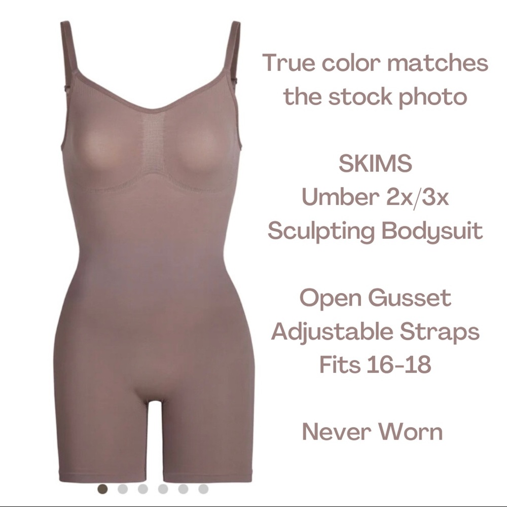 🔵 Sold! PLUS SKIMS Sculpting Bodysuit with Shorts
